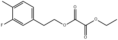 ETHYL 3-FLUORO-4-METHYLPHENETHYL OXALATE Struktur