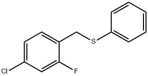 (4-CHLORO-2-FLUOROBENZYL)(PHENYL)SULFANE Struktur