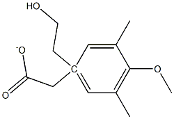 4-METHOXY-3,5-DIMETHYLPHENETHYL ACETATE Struktur