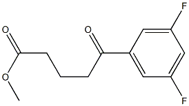 METHYL 5-(3,5-DIFLUOROPHENYL)-5-OXOPENTANOATE Struktur