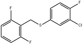 (3-CHLORO-4-FLUOROPHENYL)(2,6-DIFLUOROBENZYL)SULFANE Struktur