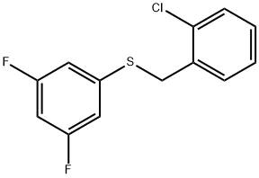 (2-CHLOROBENZYL)(3,5-DIFLUOROPHENYL)SULFANE Struktur