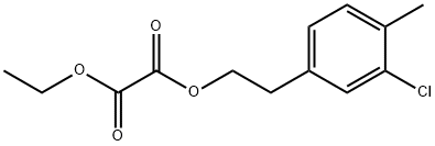 3-CHLORO-4-METHYLPHENETHYL ETHYL OXALATE Struktur