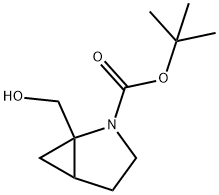 Tert-Butyl 1-(Hydroxymethyl)-2-Azabicyclo[3.1.0]Hexane-2-Carboxylate Struktur