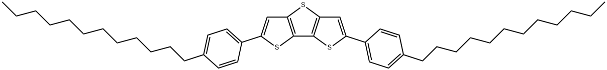 2,6-Bis(4-dodecylphenyl)-dithieno[3,2-b :2',3'-d]thiophene Struktur