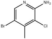 2-Amino-5-bromo-3-chloro-4-methylpyridine Struktur