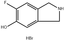 6-FLUOROISOINDOLIN-5-OL HBR Struktur