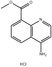 METHYL 4-AMINOQUINOLINE-8-CARBOXYLATE HCL Struktur