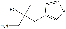 1-amino-2-methyl-3-(3-thienyl)propan-2-ol Struktur