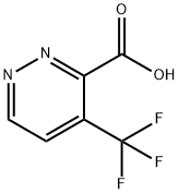 4-(trifluoromethyl)pyridazine-3-carboxylic acid Struktur