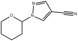 1-(Tetrahydro-pyran-2-yl)-1H-pyrazole-4-carbonitrile Struktur