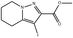 METHYL 3-IODO-4,5,6,7-TETRAHYDROPYRAZOLO[1,5-A]PYRIDINE-2-CARBOXYLATE Struktur