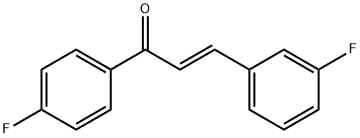 (2E)-3-(3-fluorophenyl)-1-(4-fluorophenyl)prop-2-en-1-one Struktur