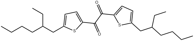 1,2-bis(5-(2-ethylhexyl)thiophen-2-yl)ethane-1,2-dione Struktur