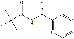 (S)-2-methyl-N-((R)-1-(pyridin-2-yl)ethyl)propane-2-sulfinamide Struktur