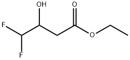 4,4-Difluoro-3-hydroxy-butyric acid ethyl ester Struktur