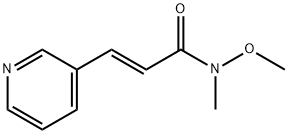 N-methoxy-N-methyl-3-(pyridin-3-yl)acrylamide Struktur