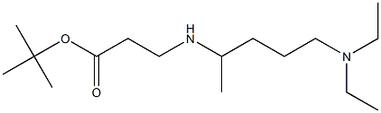 tert-butyl 3-{[5-(diethylamino)pentan-2-yl]amino}propanoate Struktur