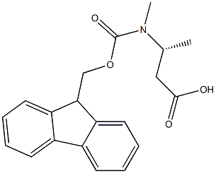 N-Fmoc-(R)-3-(methylamino)butanoic acid Struktur