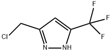 3-Chloromethyl-5-trifluoromethyl-1H-pyrazole Struktur