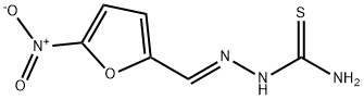 5-nitro-2-furaldehyde thiosemicarbazone Struktur