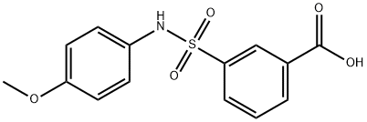 3-(N-(4-methoxyphenyl)sulfamoyl)benzoic acid Struktur