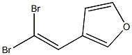 Furan, 3-(2,2-dibromoethenyl)- Struktur