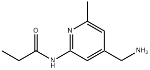 N-(4-(aminomethyl)-6-methylpyridin-2-yl)propionamide Struktur