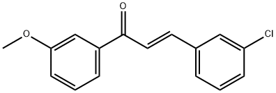 (2E)-3-(3-chlorophenyl)-1-(3-methoxyphenyl)prop-2-en-1-one Struktur