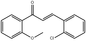 (2E)-3-(2-chlorophenyl)-1-(2-methoxyphenyl)prop-2-en-1-one Struktur