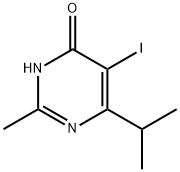 5-Iodo-6-isopropyl-2-methyl-pyrimidin-4-ol Struktur