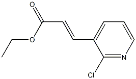 3-(2-Chloro-pyridin-3-yl)-acrylic acid ethyl ester Struktur