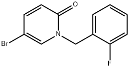 5-Bromo-1-(2-fluorobenzyl)pyridin-2(1H)-one Struktur