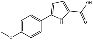 5-(4-Methoxy-phenyl)-1H-pyrrole-2-carboxylic acid Struktur