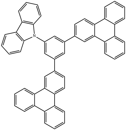 9-(3,5-Di(triphenylen-2-yl)phenyl)-9H -carbazole Struktur