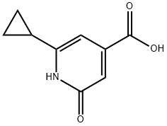 6-CYCLOPROPYL-2-OXO-1,2-DIHYDROPYRIDINE-4-CARBOXYLIC ACID Struktur