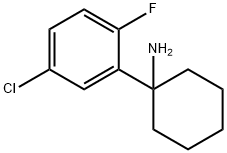 1-(5-chloro-2-fluorophenyl)cyclohexan-1-amine Struktur