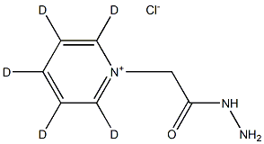 2-(2,3,4,5,6-pentadeuteriopyridin-1-ium-1-yl)acetohydrazide:chloride, 1505505-87-2, 結構式