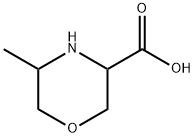 5-Methyl-morpholine-3-carboxylic acid Struktur