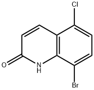 8-bromo-5-chloroquinolin-2-ol Struktur