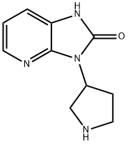 3-(pyrrolidin-3-yl)-1,3-dihydro-2H-imidazo[4,5-b]pyridin-2-one Struktur