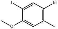 1-Bromo-5-iodo-4-methoxy-2-methyl-benzene Struktur