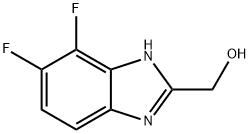 4,5-Difluoro-2-(hydroxymethyl)benzimidazole Struktur