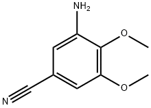 3-Amino-4,5-dimethoxy-benzonitrile Struktur