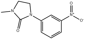 1-methyl-3-(3-nitrophenyl)-2-Imidazolidinone Struktur