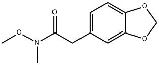 2-(2H-1,3-BENZODIOXOL-5-YL)-N-METHOXY-N-METHYLACETAMIDE Struktur