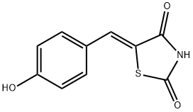 5-(4-hydroxybenzylidene)thiazolidine-2,4-dione Struktur