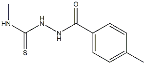 1-methyl-3-[(4-methylbenzoyl)amino]thiourea Struktur