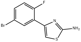 4-(5-bromo-2-fluorophenyl)-1,3-thiazol-2-amine Struktur