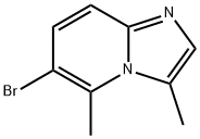 6-bromo-3,5-dimethylimidazo[1,2-a]pyridine Struktur